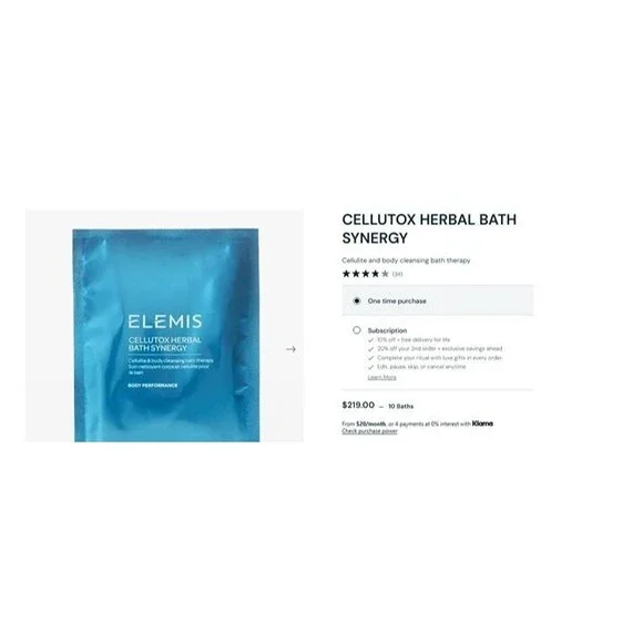Elemis- CELLUTOX Herbal Bath Syngery: 3 Pack- 3oz tw - Picture 4 of 4